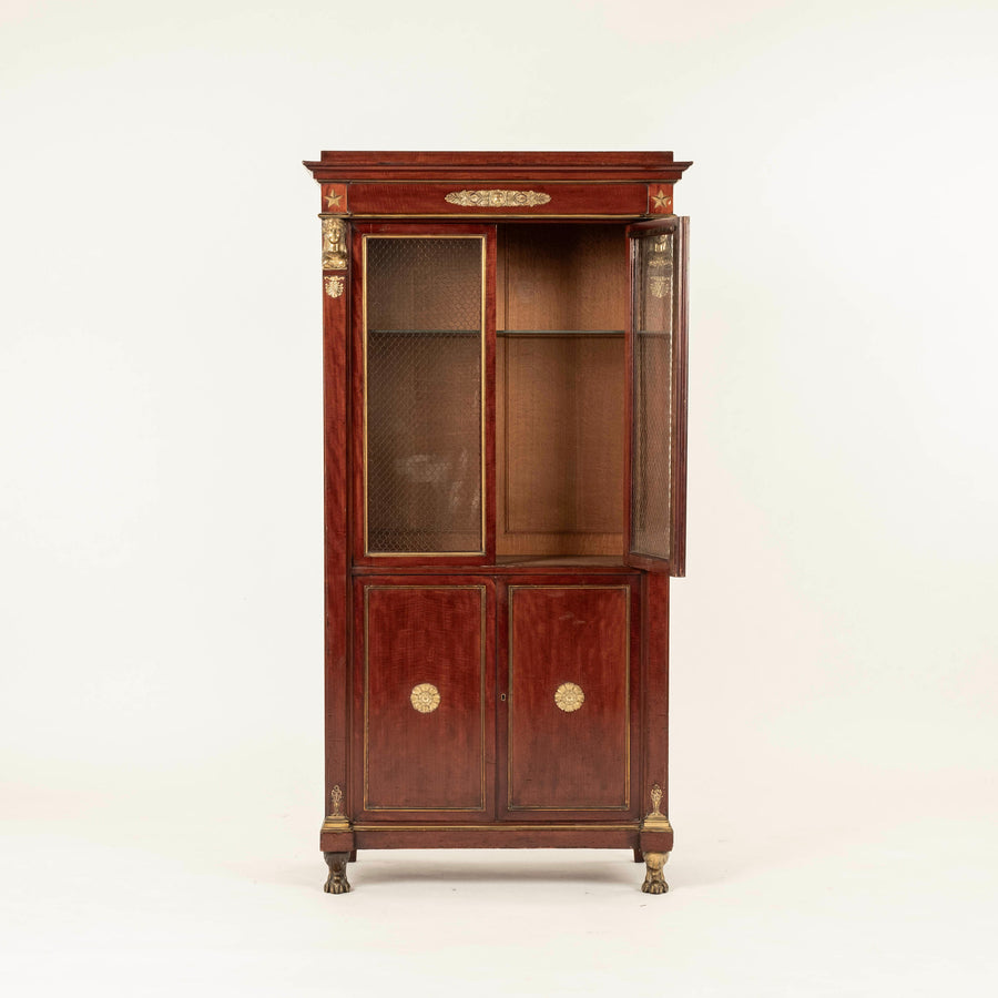 19th Century French Empire Bookcase Cabinet, signed Félix-Alfred Ternisien et Dantant