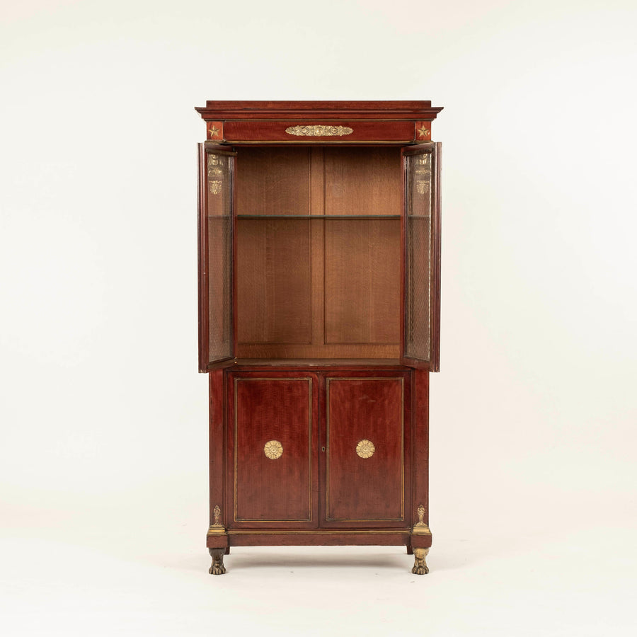 19th Century French Empire Bookcase Cabinet, signed Félix-Alfred Ternisien et Dantant