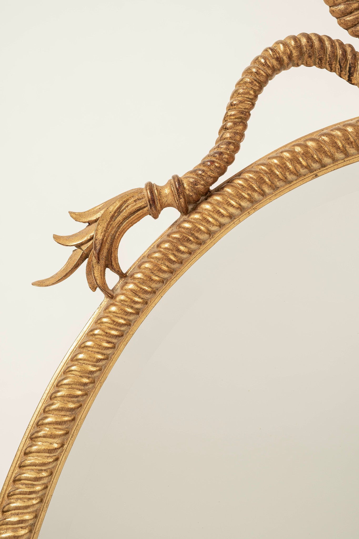 Oval Gilt Rope Mirror – Moxie Interiors