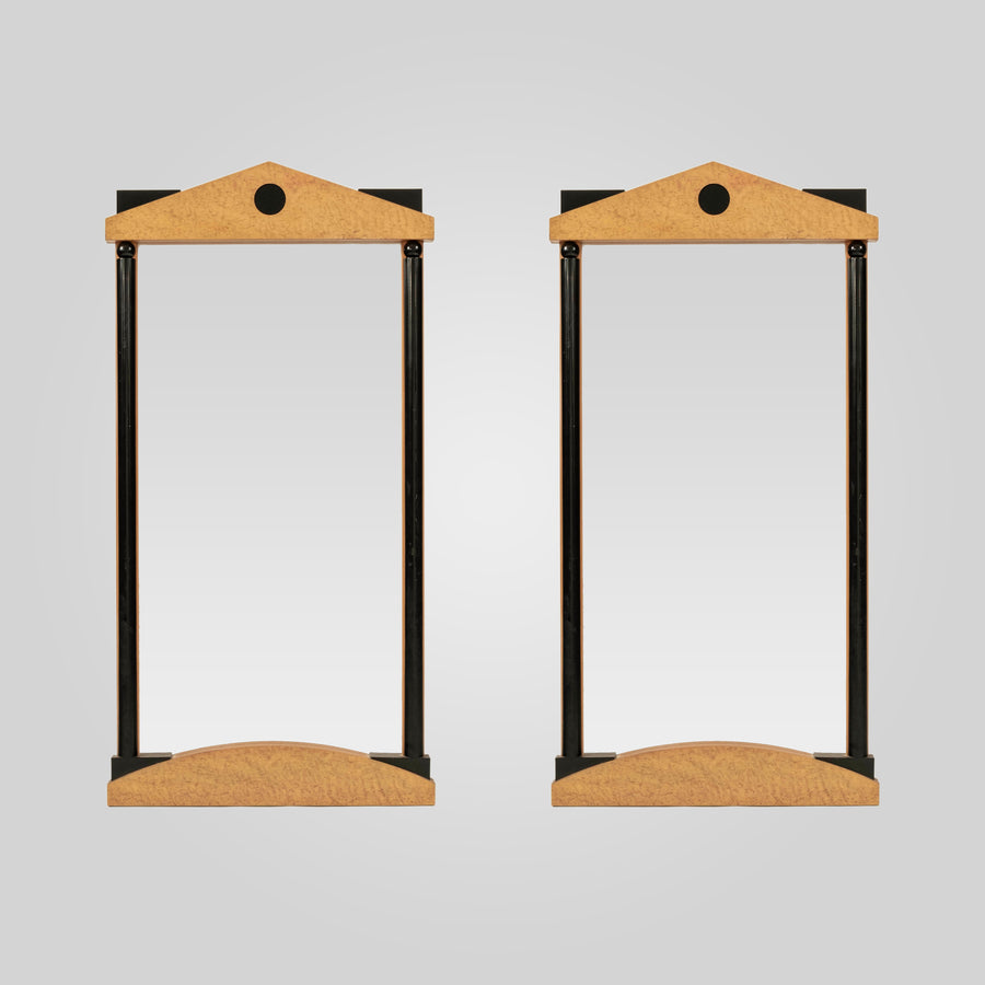 Pair Mid Century Biedermeier Style Mirrors