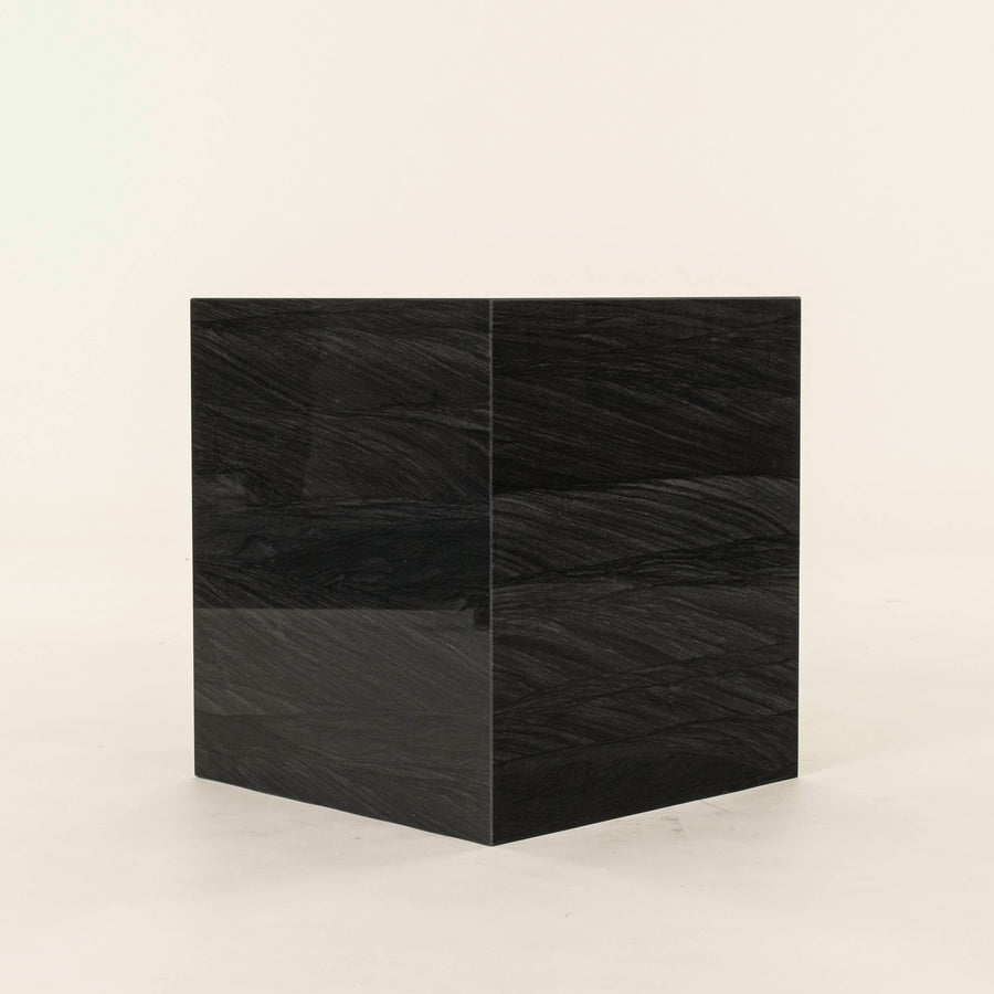 Black Diamond Quartzite Cube Table