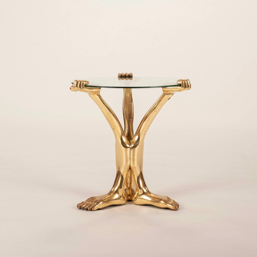 Pedro Friedeberg Gilt Hand Table