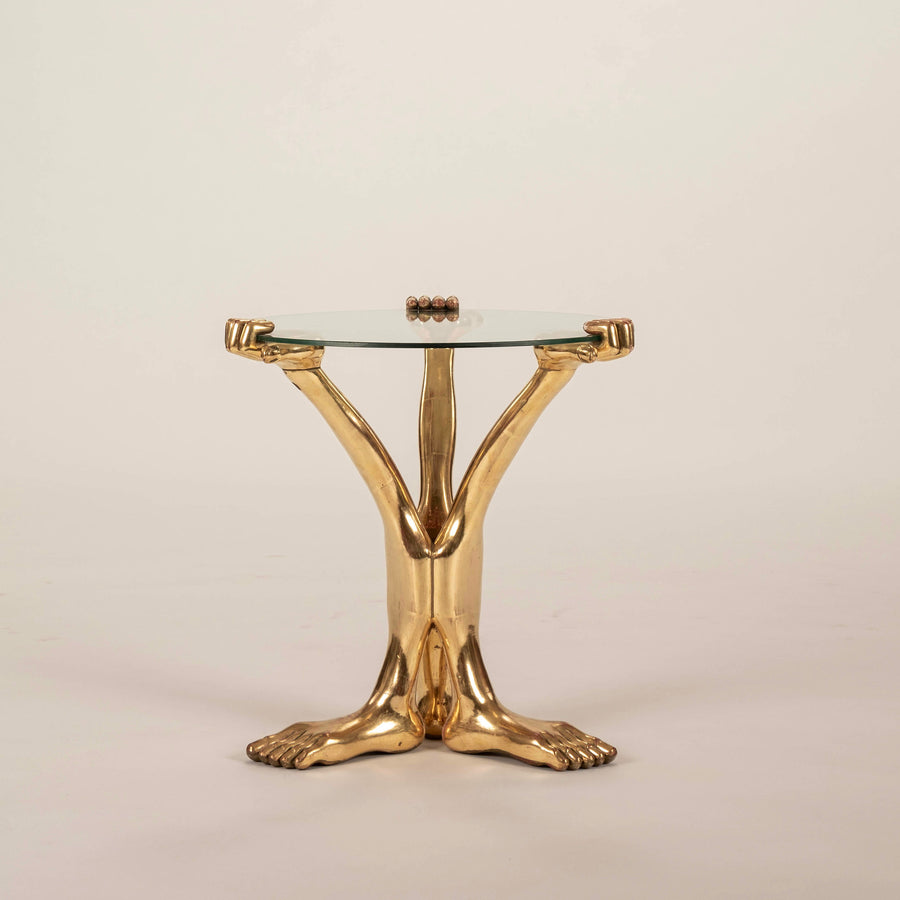 Pedro Friedeberg Gilt Hand Table