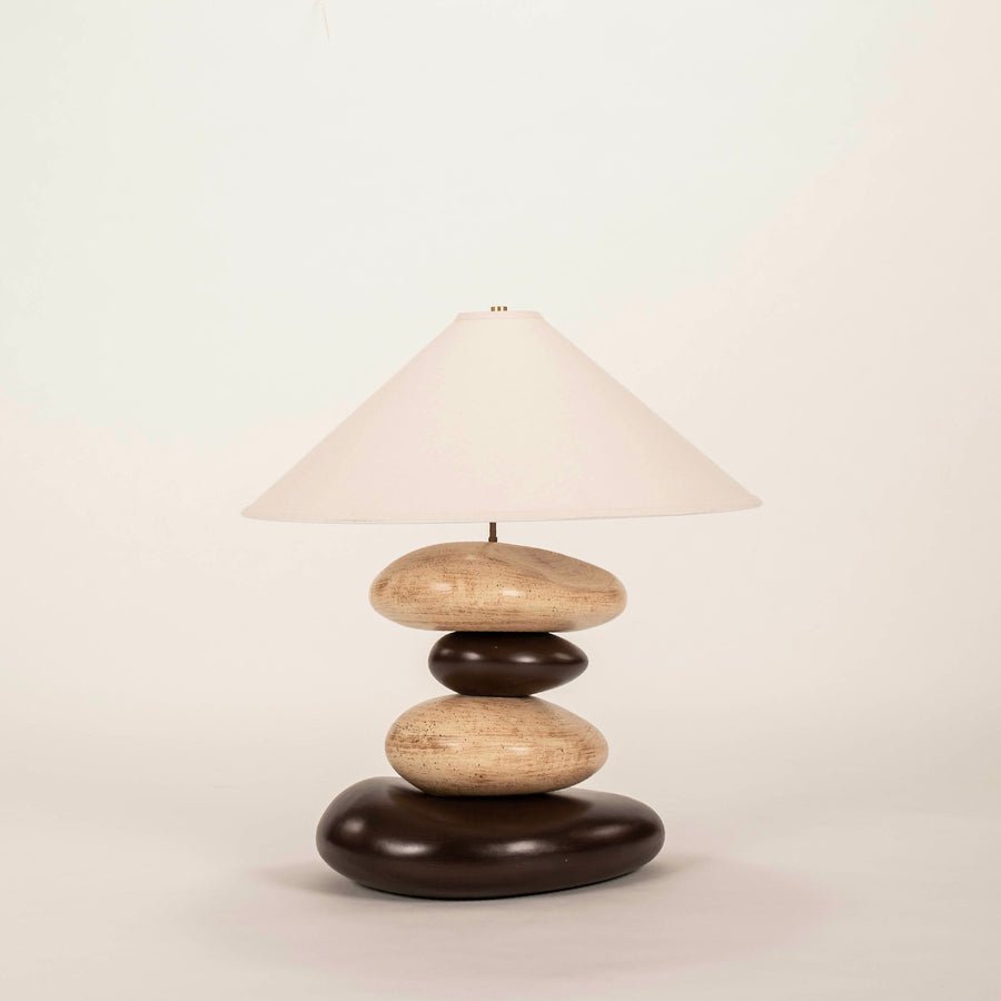 Ceramic Pebble Table lamp by François Chatain