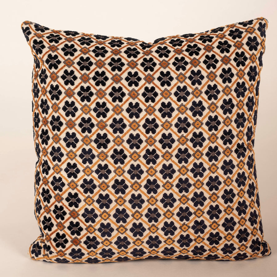 Pair Lorenzo Castillo Fruela Navy/Ocre Pillows
