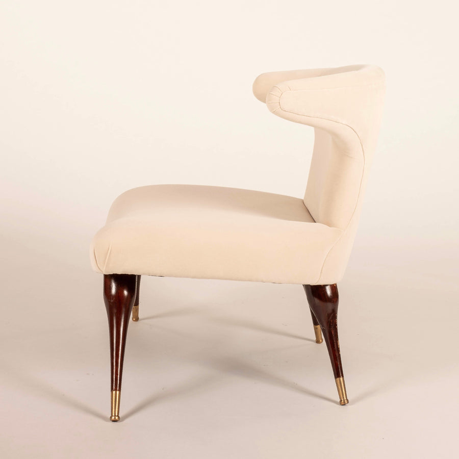 Pair Mid Century Karpen Horn Lounge Chairs