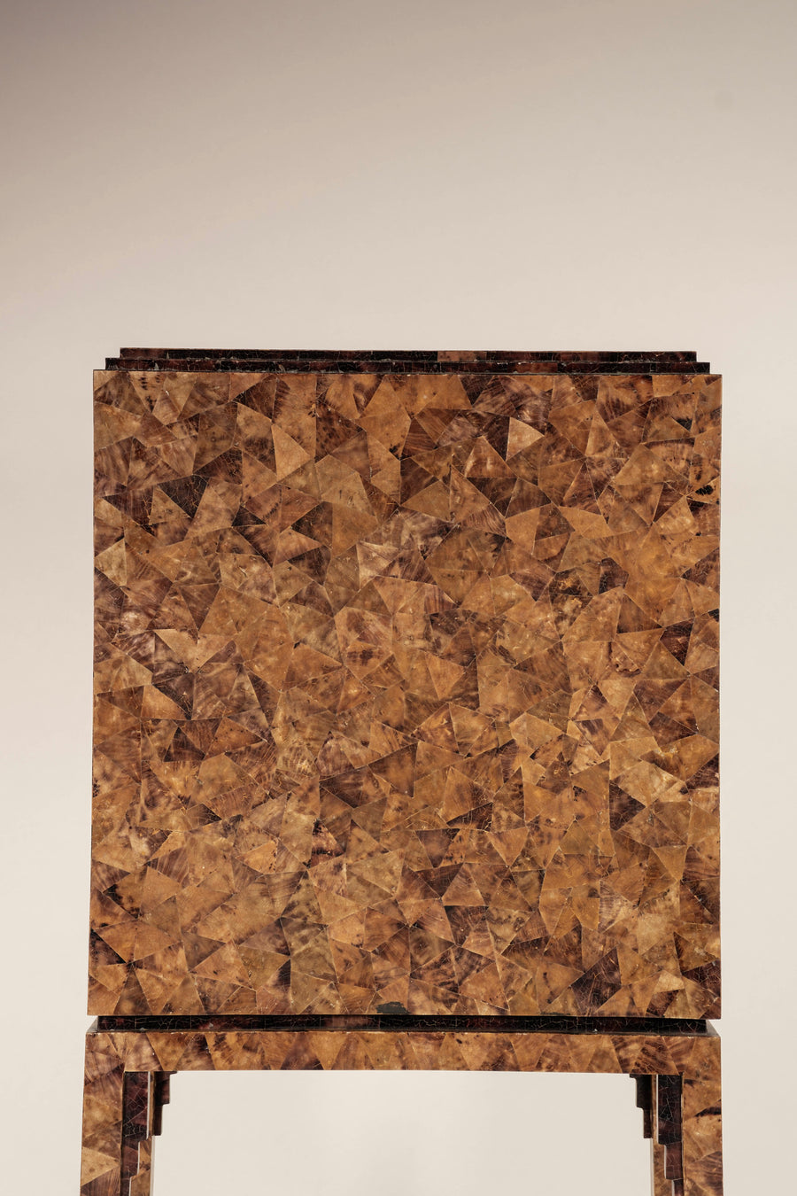 1970s Penshell Dry Bar Cabinet