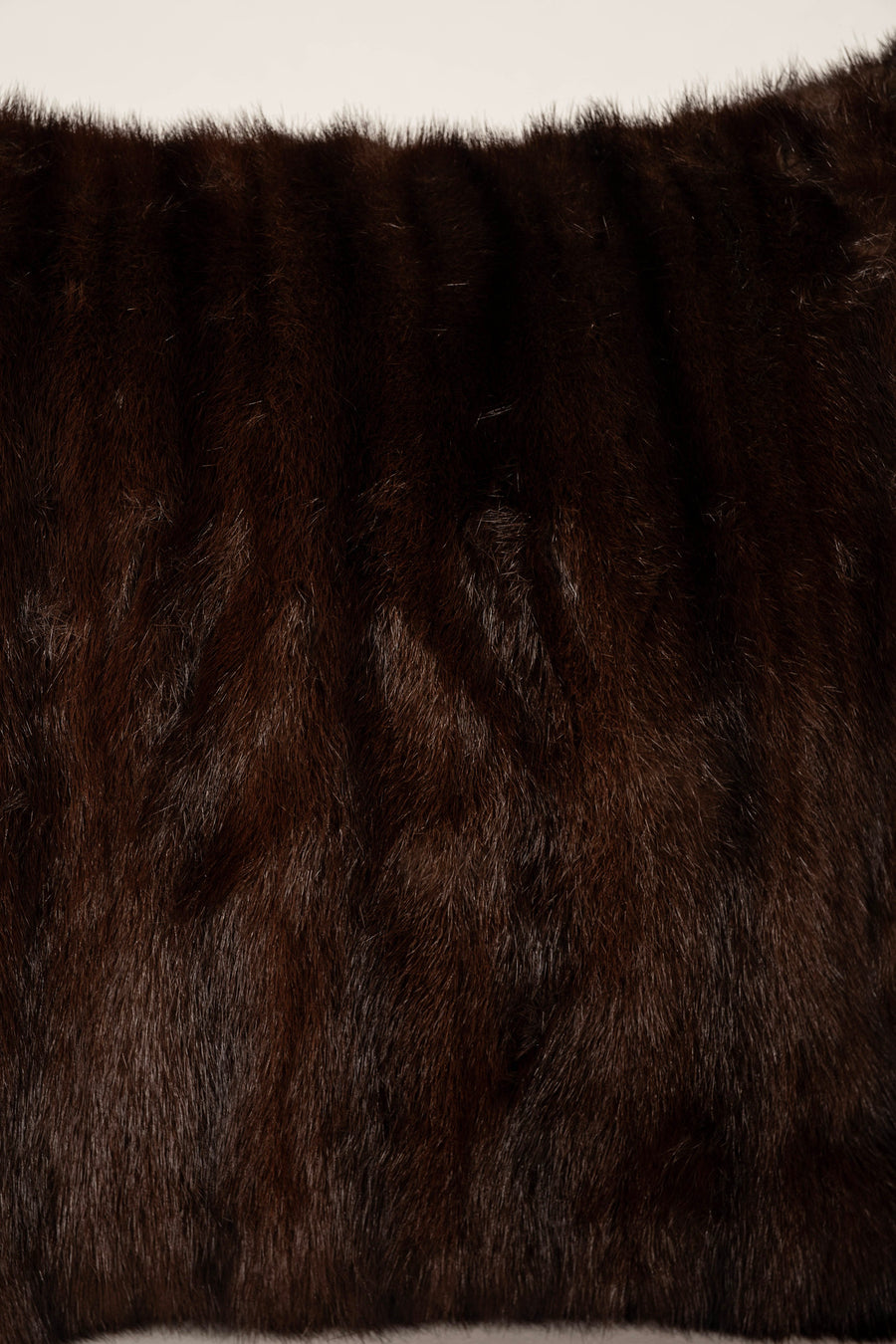 Espresso Mink Fur Pillow