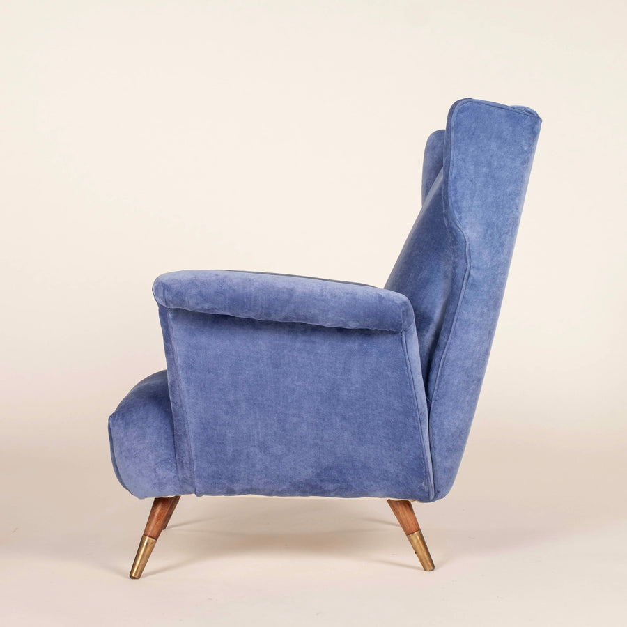 Italian Mid Century Modern Lounge Chair