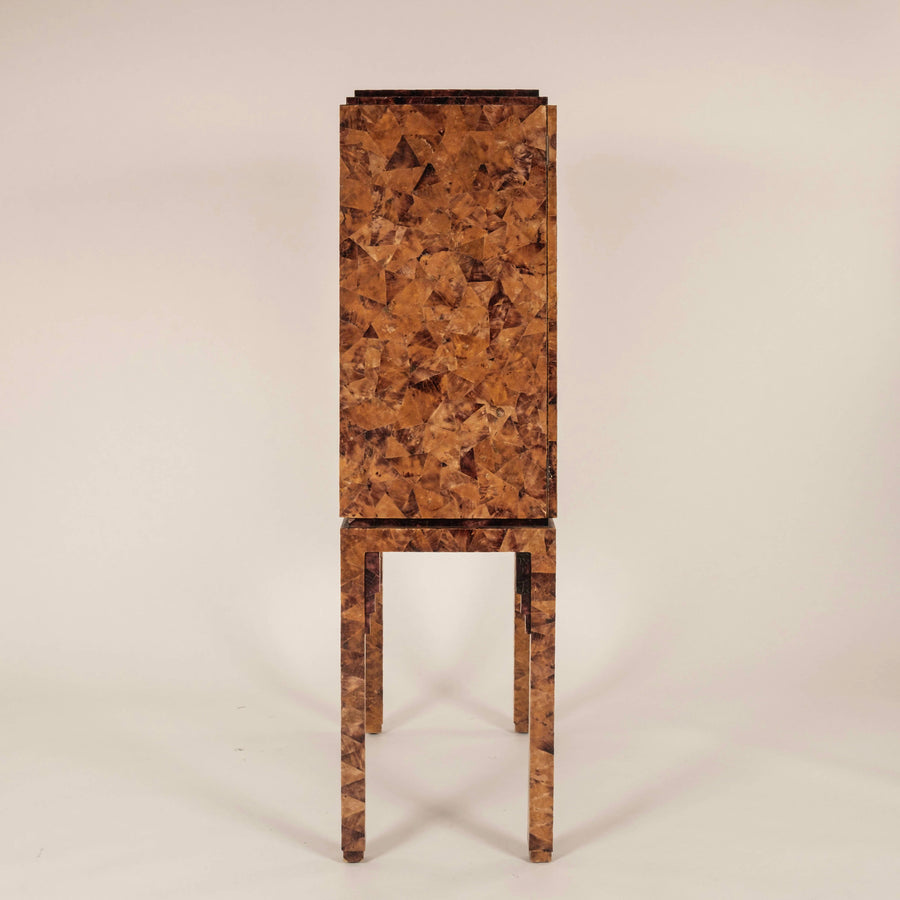 1970s Penshell Dry Bar Cabinet