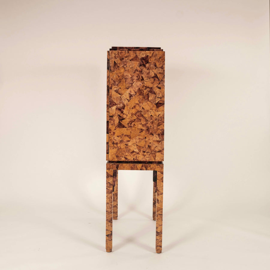 1970s Penshell Dry Bar Cabinet