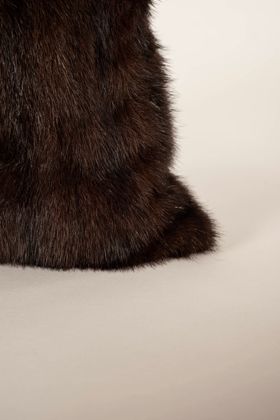 Espresso Mink Fur Pillow