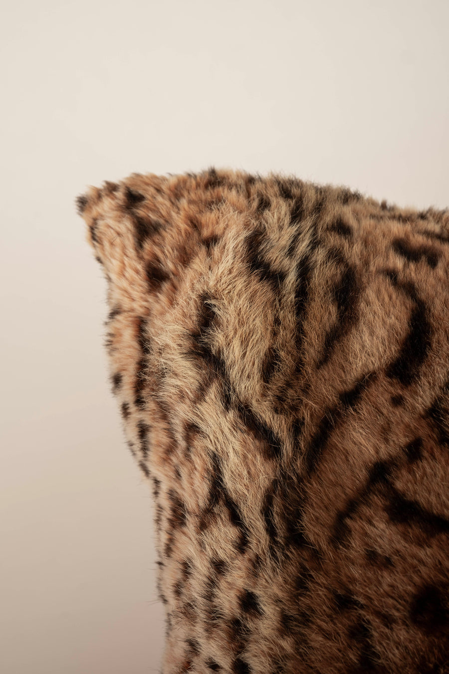Cheetah Printed Fur Pillow