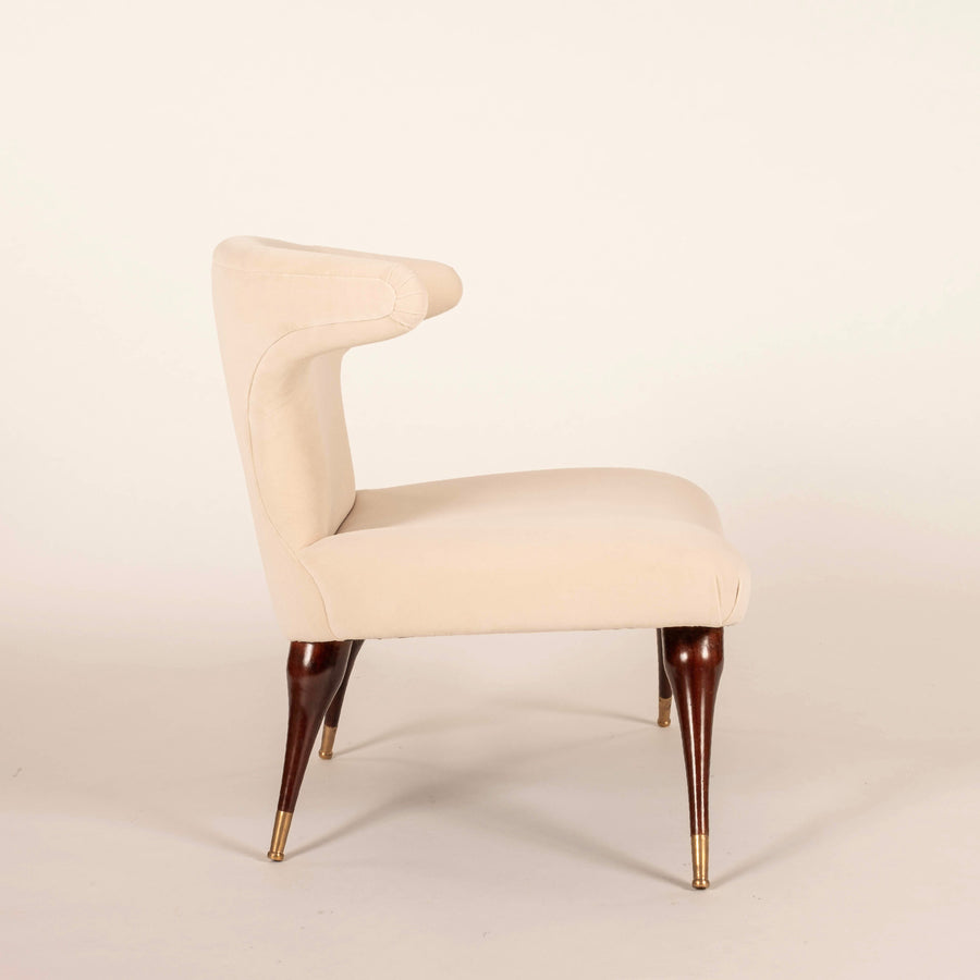 Pair Mid Century Karpen Horn Lounge Chairs