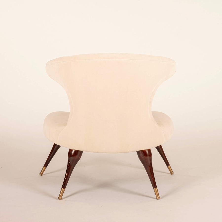 Pair Mid Century Karpen Horn Lounge Chairs