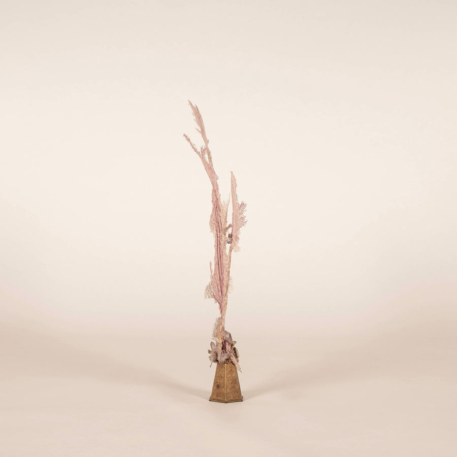 Venice Rising Pink Sea Fan Coral Amethyst Sculpture