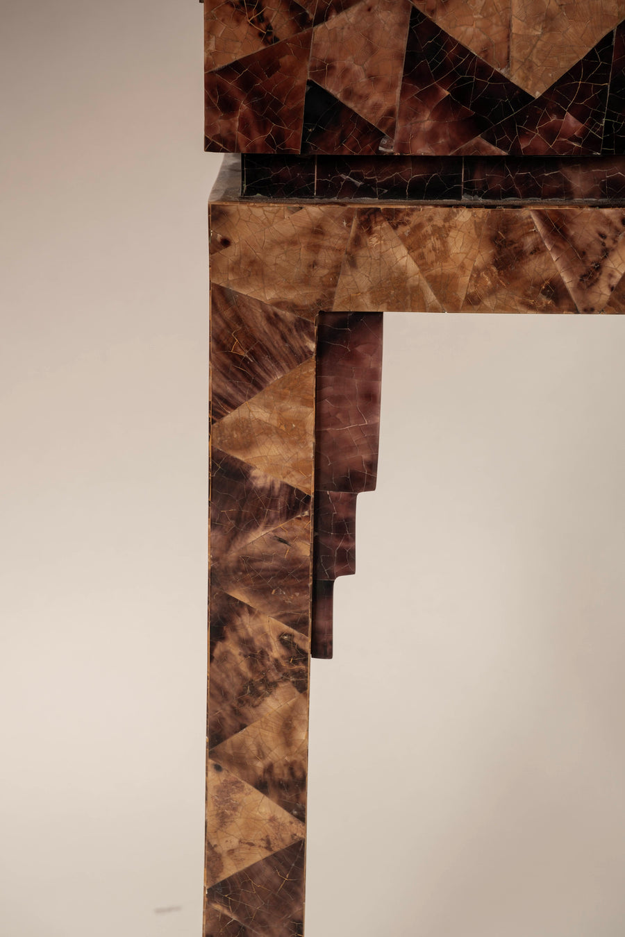 1970s Penshell Dry Bar Cabinet