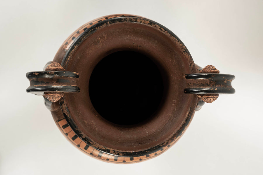 Pair 19th Century Greek Attic Style Terracotta Volure-Kraters