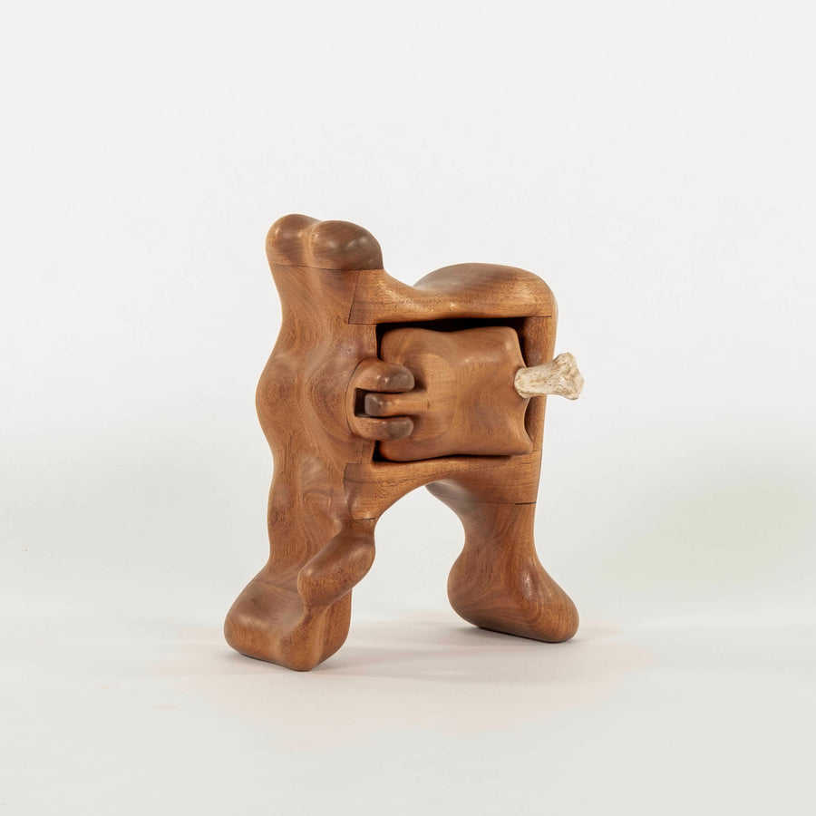 S. Hoover Wood Bone Sculptural Cabinet