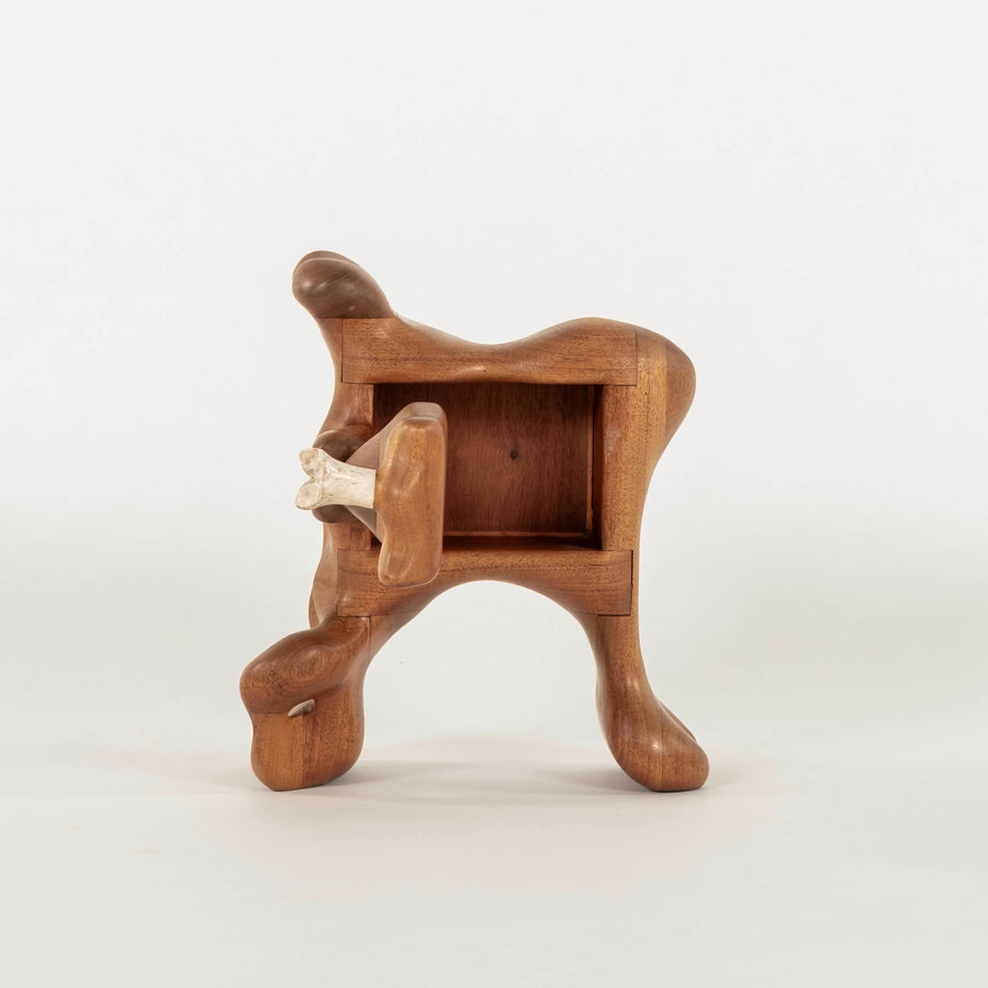 S. Hoover Wood Bone Sculptural Cabinet