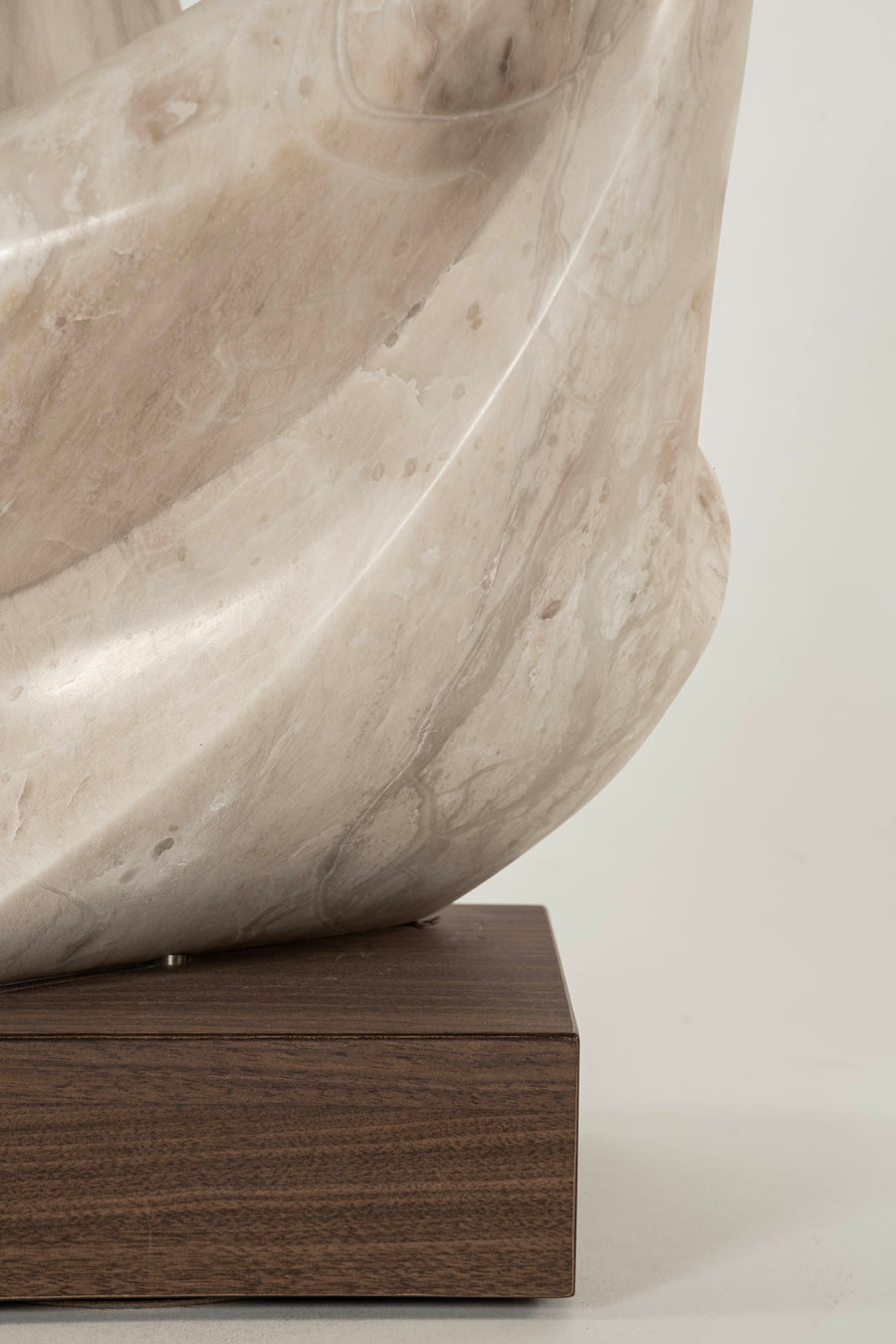 Abstract White Marble Sculpture