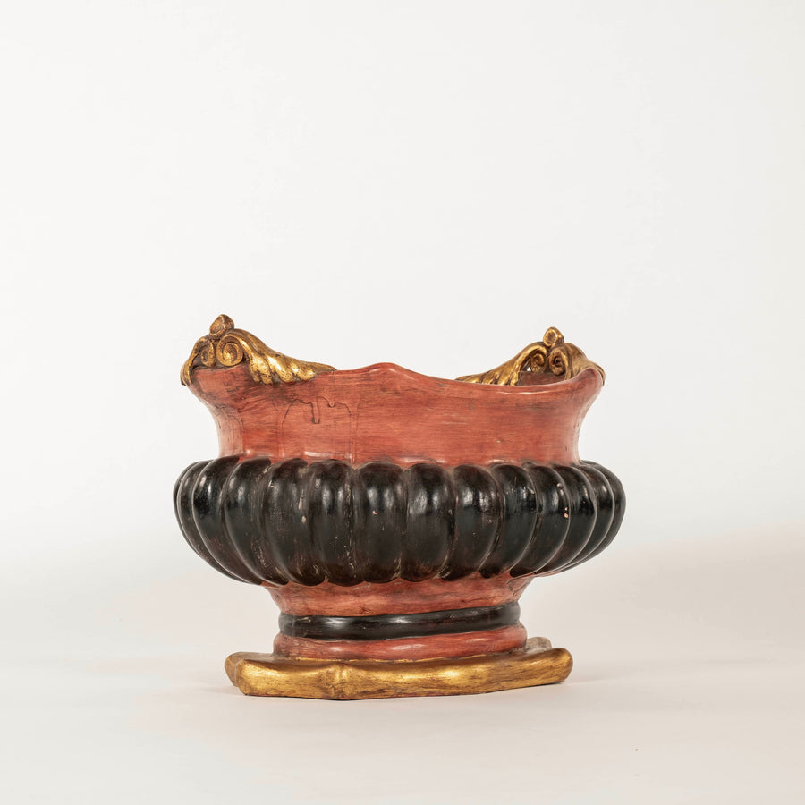 Italian Polychrome Ceramic Jardinaire