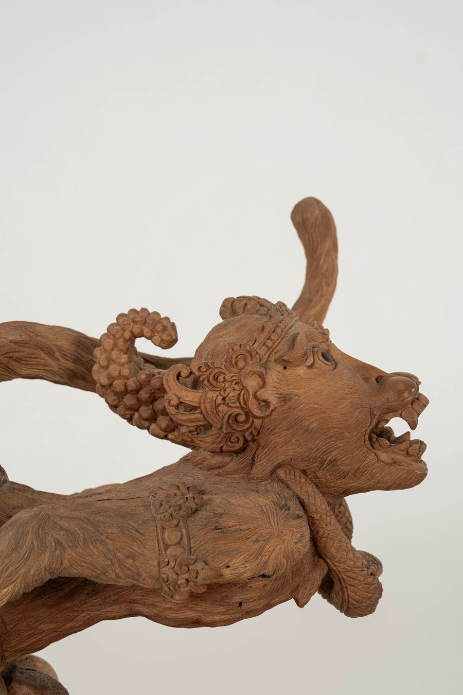 20th Century Balinese Hand Carved Hanuman Flying Monkey Sculpture