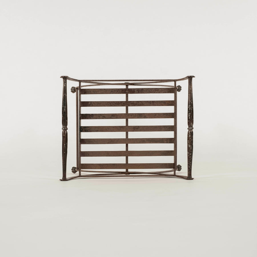French Iron Curule Bench