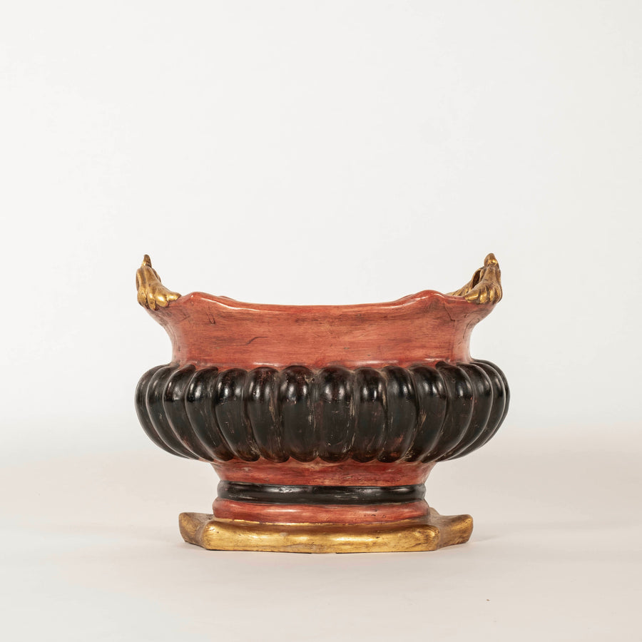 Italian Polychrome Ceramic Jardinaire