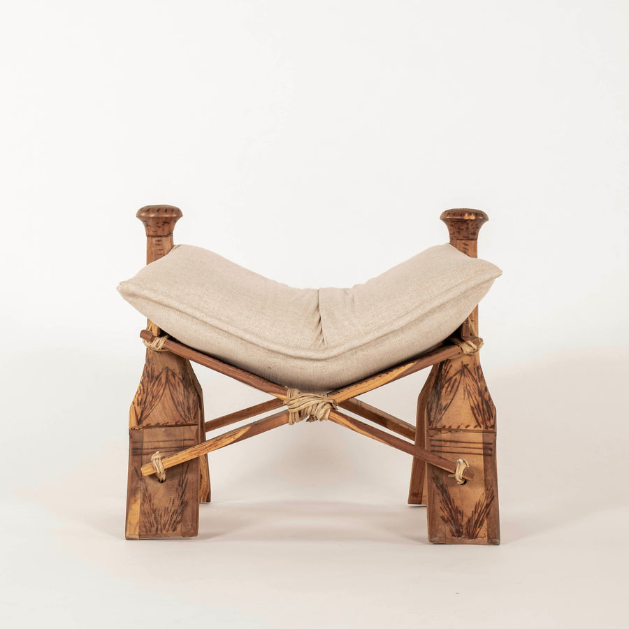Vintage Camel Saddle Stool