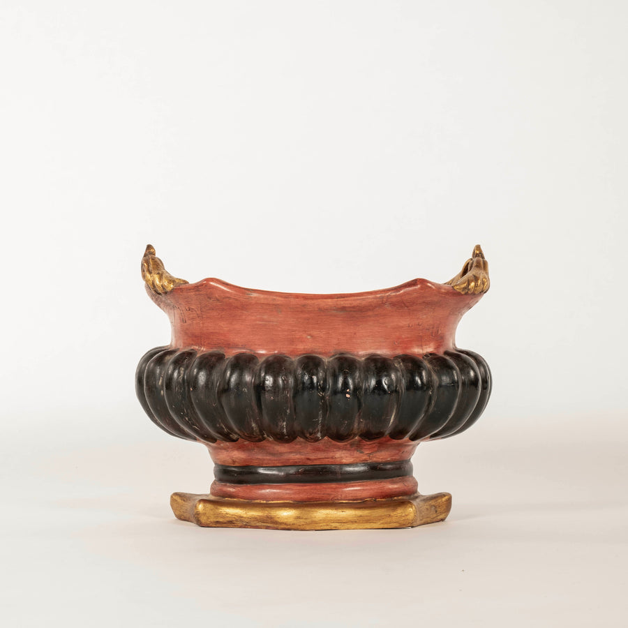 Italian Polychrome Ceramic Jardinaire