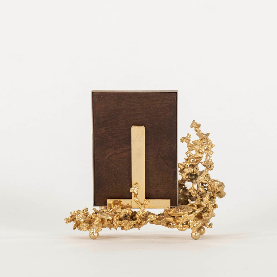 1970s French Gilt Bronze Picture Frame by Boeltz