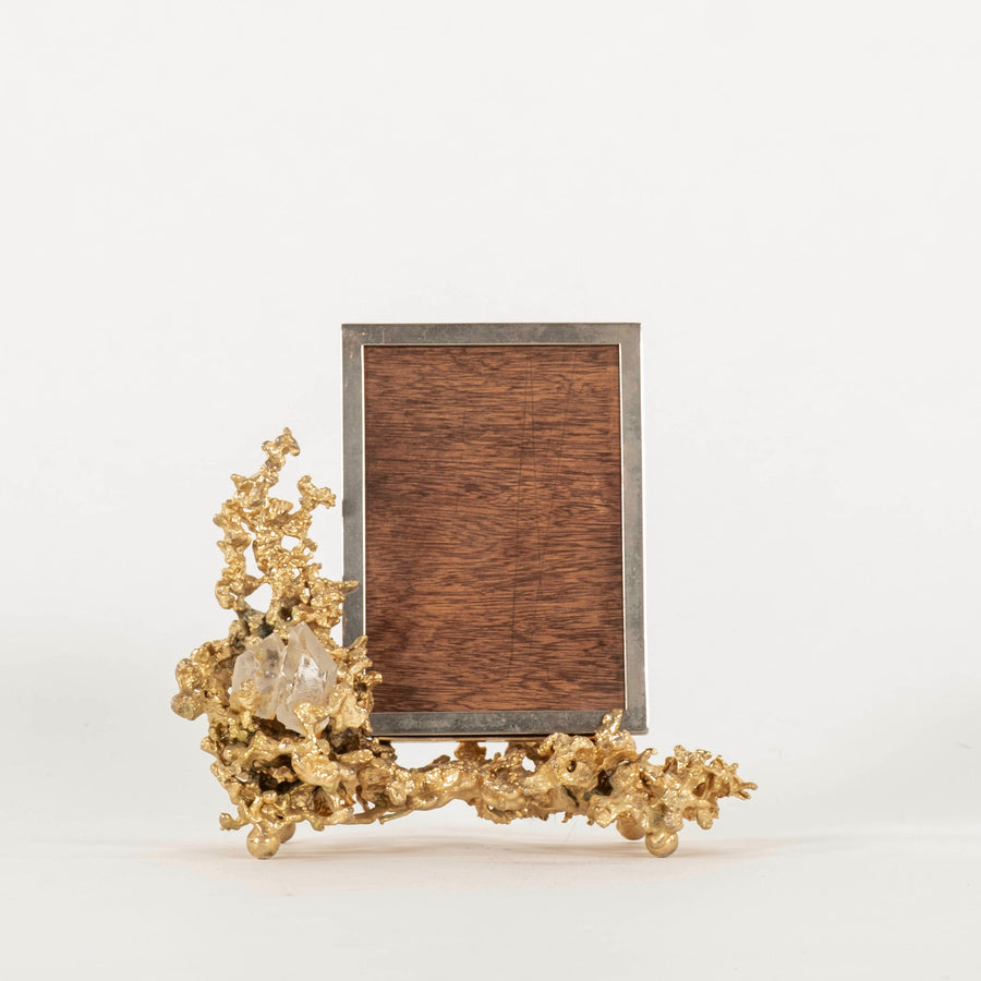 1970s French Gilt Bronze Picture Frame by Boeltz