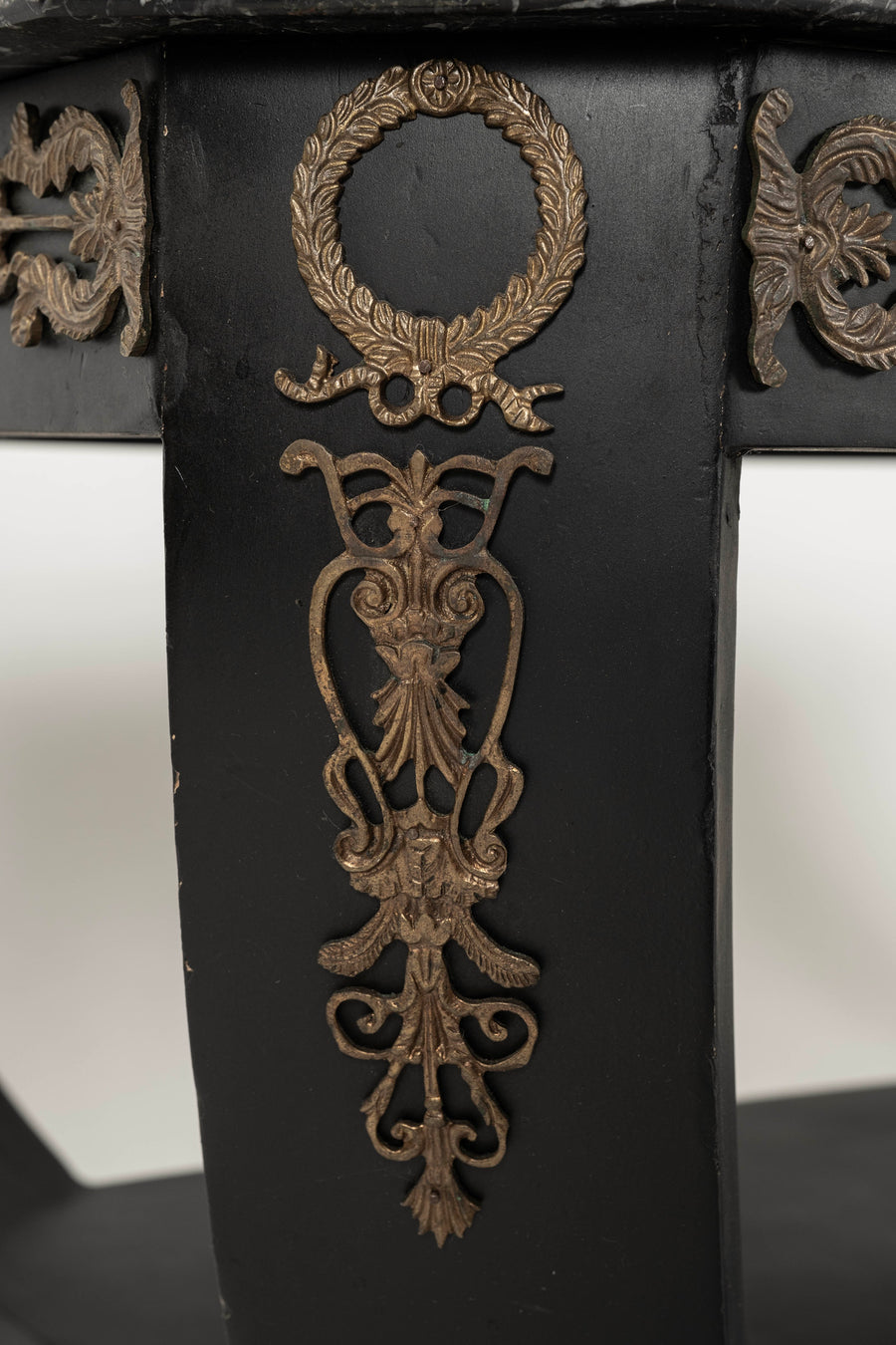Italian Ebonized Empire Style Cocktail Table