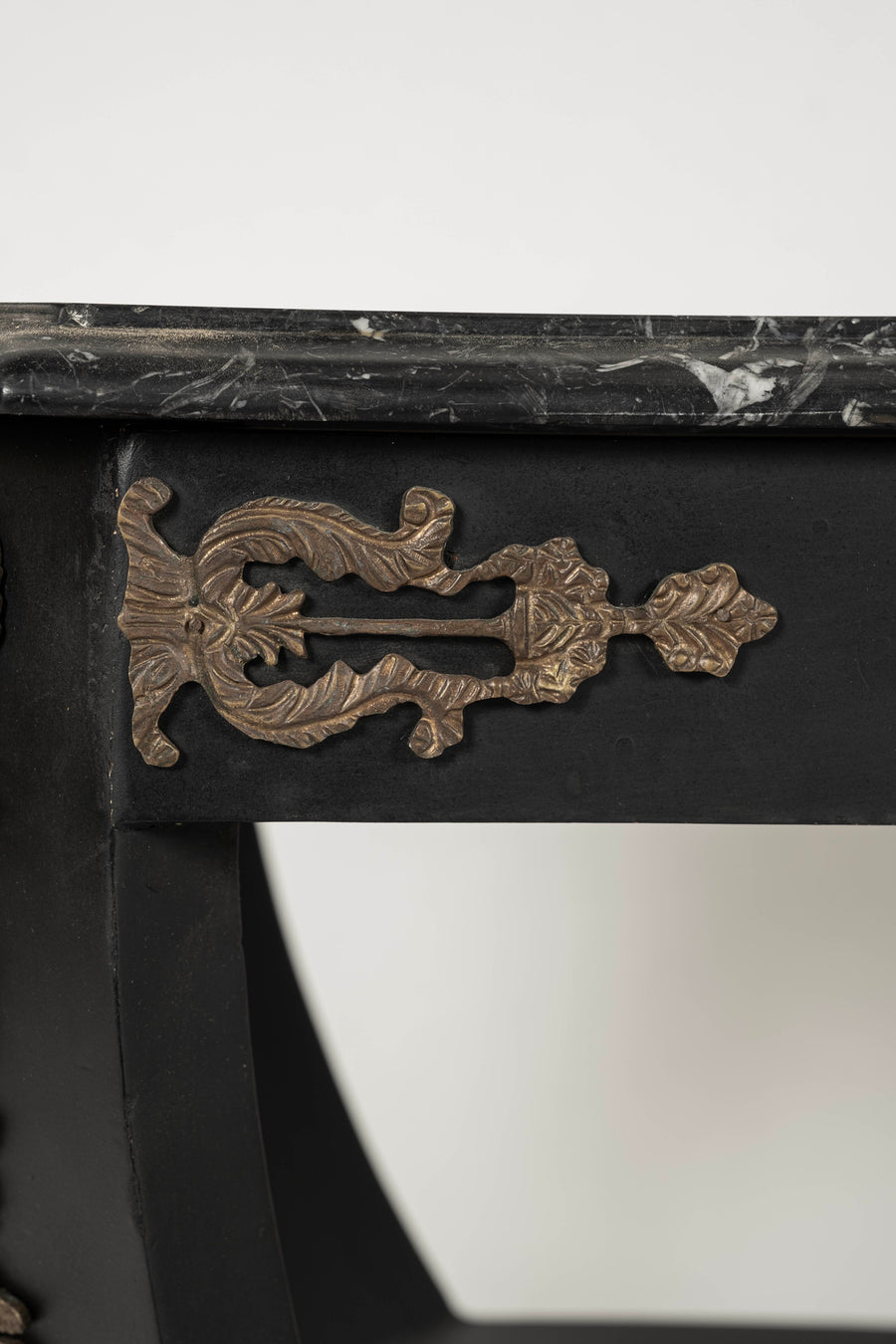 Italian Ebonized Empire Style Cocktail Table
