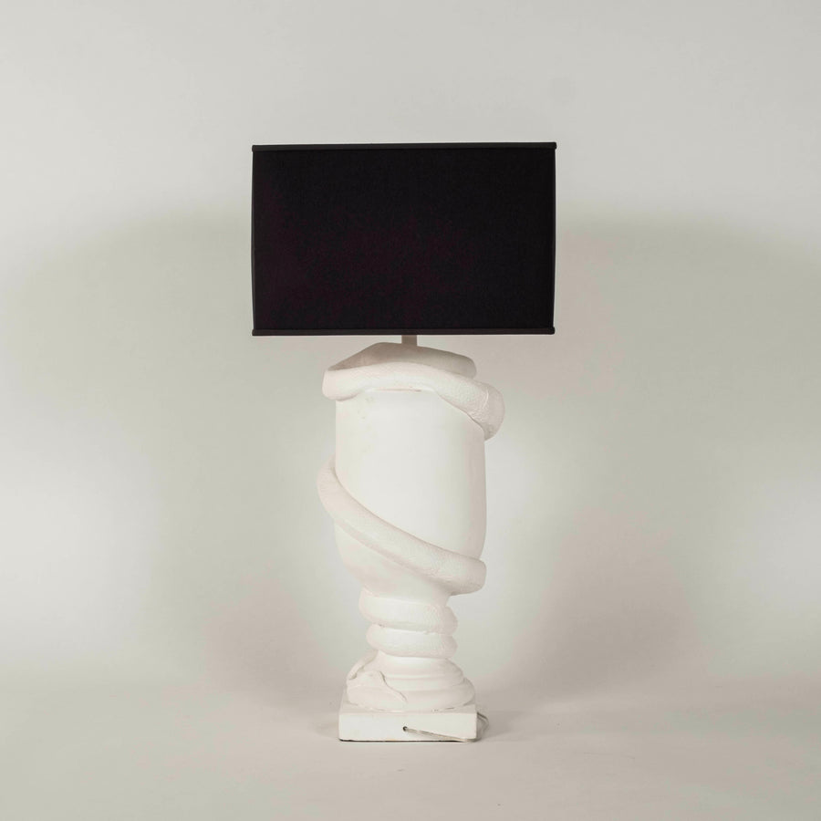 Original Snake Plaster Lamp by Liz Marsh