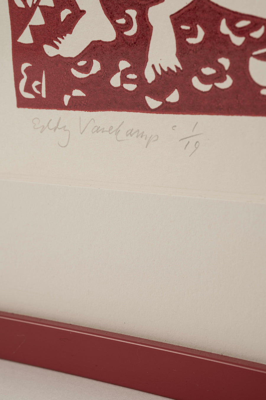 Signed Linocut Block Print