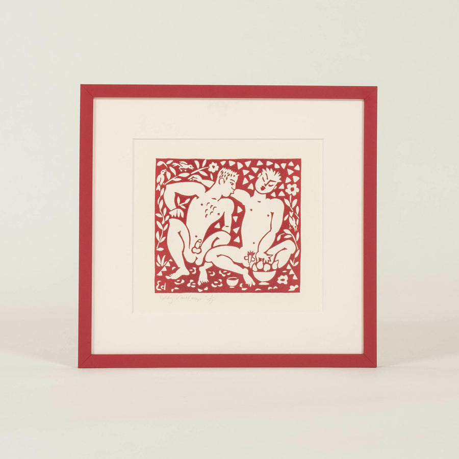Signed Linocut Block Print
