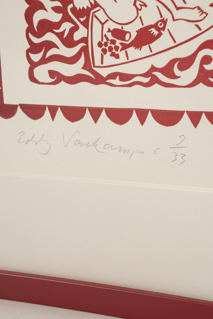Signed Linocut Block Print