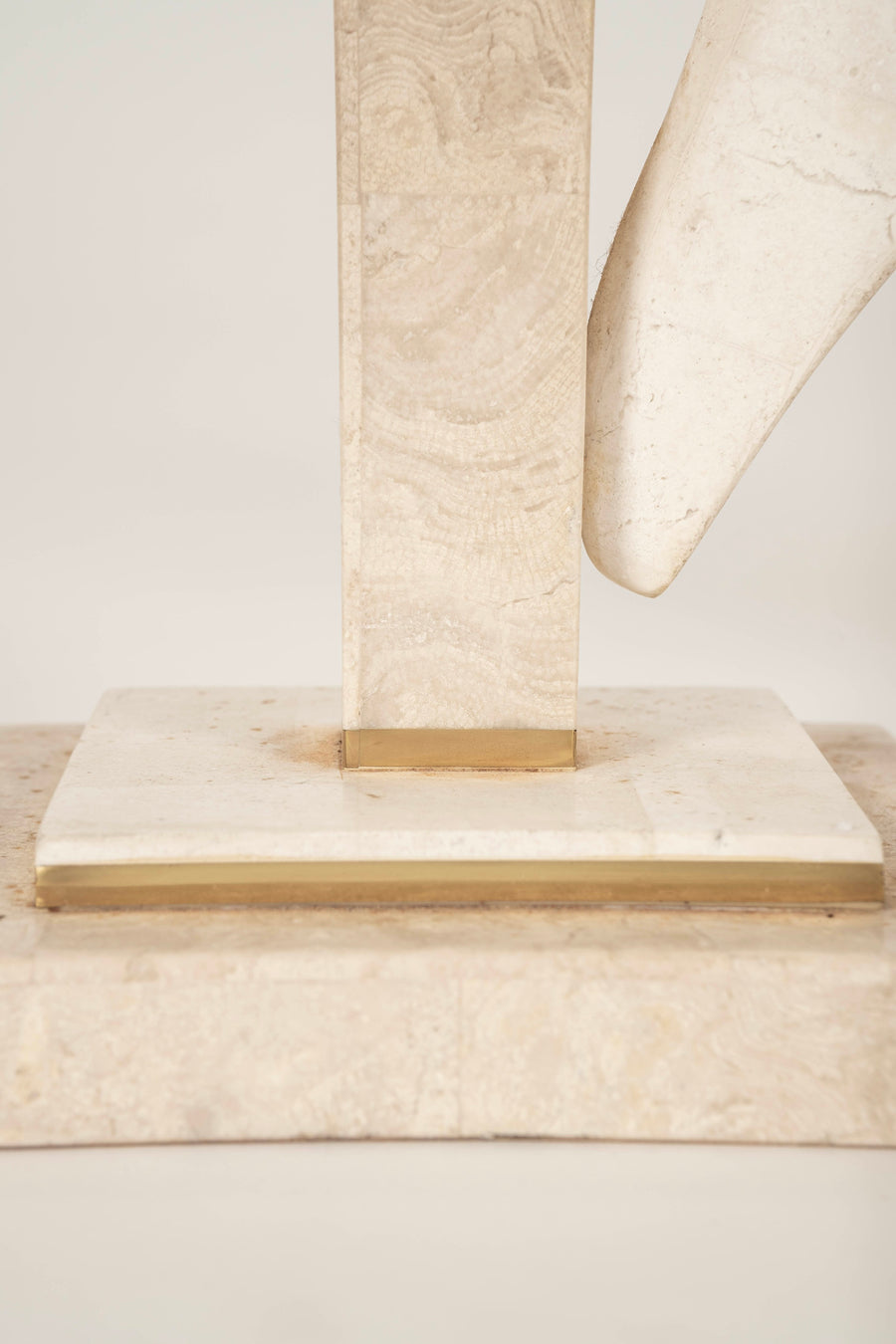 Pair Maitland Smith Tessellated Stone Bird Sculptures