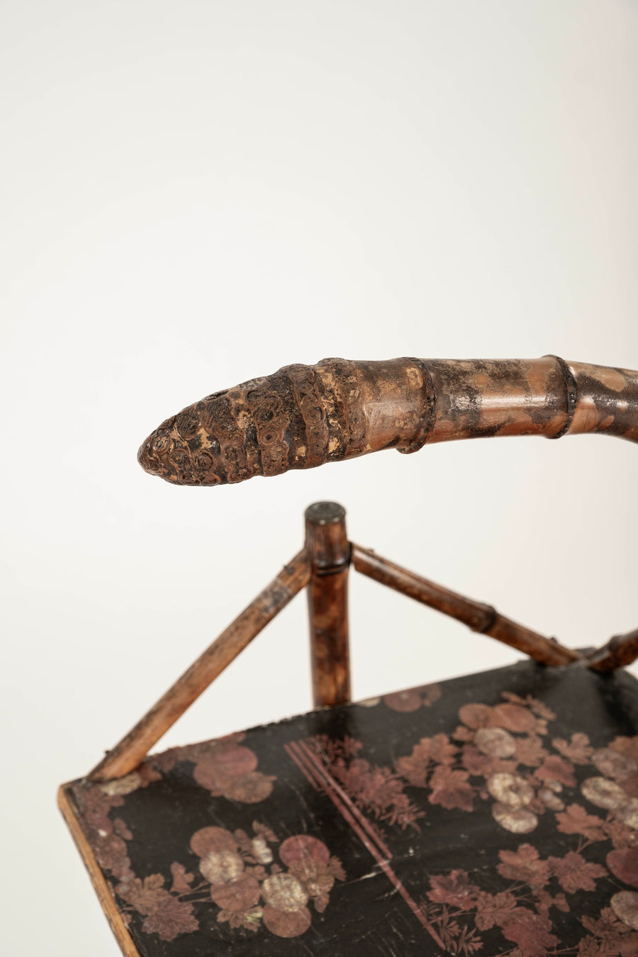 19th Century Aesthetic Lacquered Bamboo Etagere