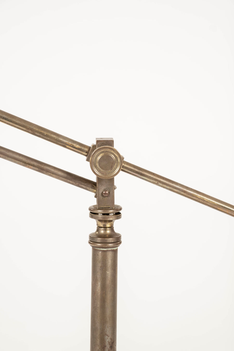 Brass Pyramidal Base Table Lamp