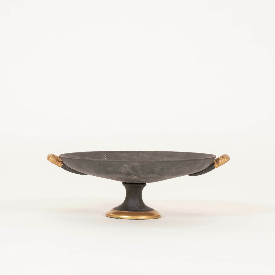 Agostinelli Roman Scene Basalt Porcelain Bowl