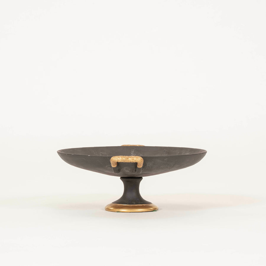 Agostinelli Roman Scene Basalt Porcelain Bowl