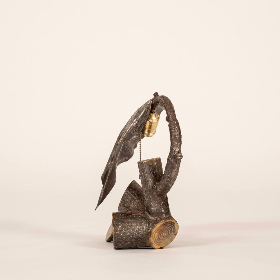 Bronze Leaf Lamp