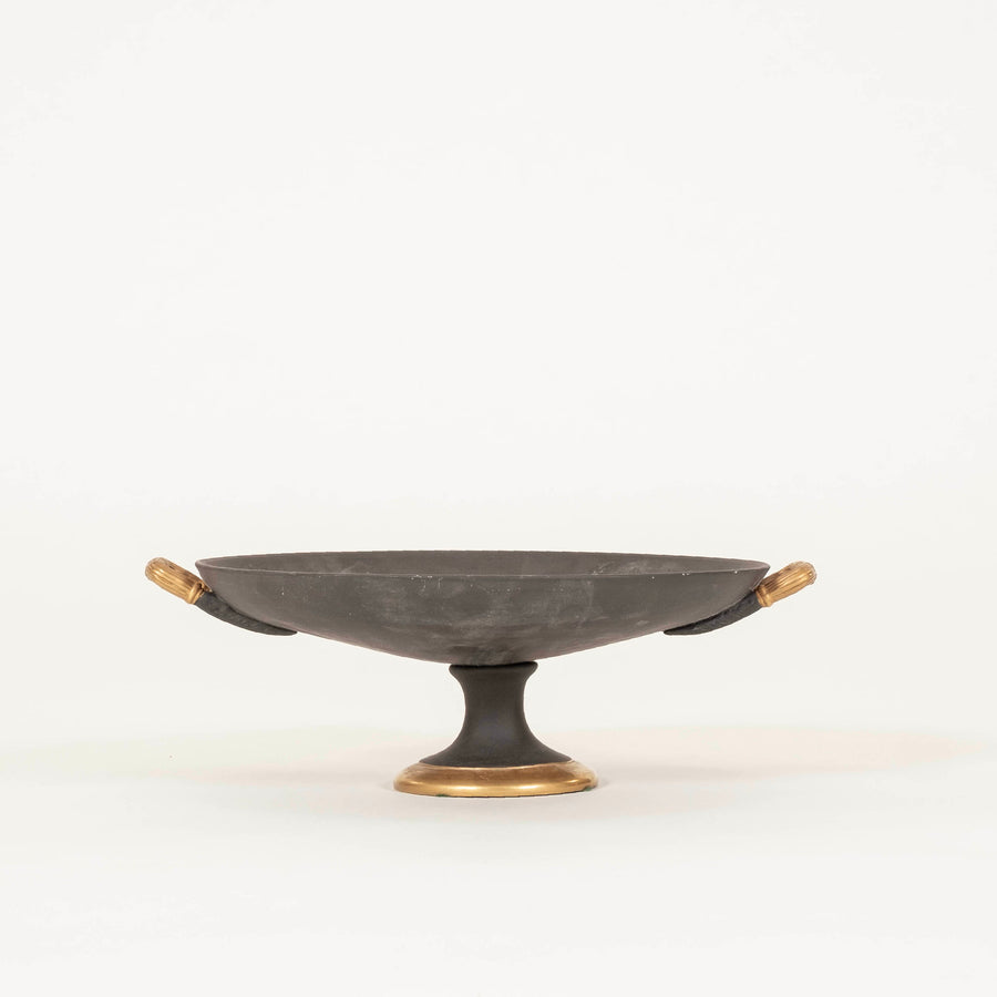 Agostinelli Roman Scene Basalt Porcelain Bowl