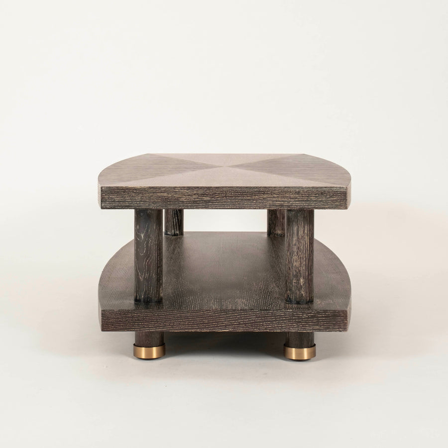 Cerused Oak Gable Cocktail Table