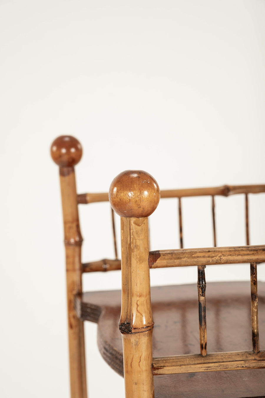 1940s English Bamboo Étagère