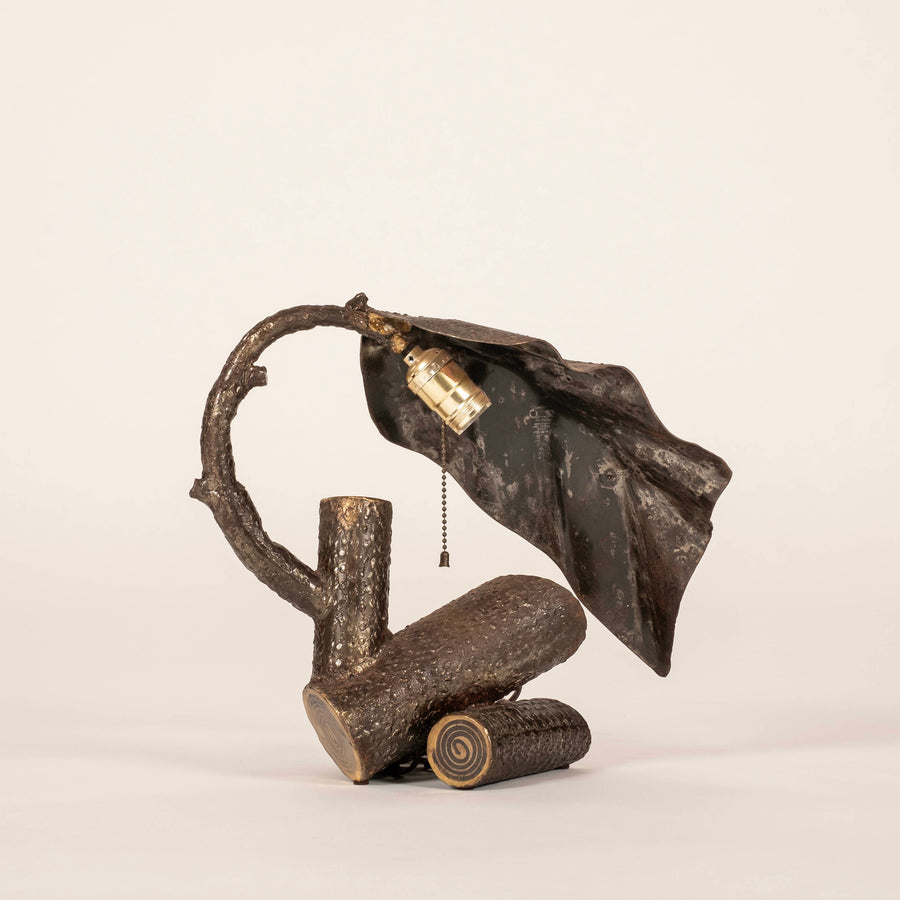 Bronze Leaf Lamp