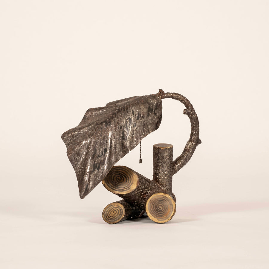 Bronze Leaf Lamp